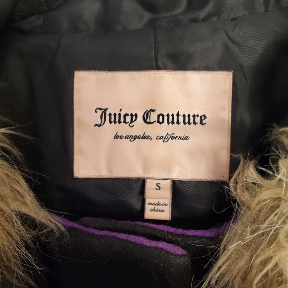 Juicy Couture fur-collar peacoat - Picture 3 of 3